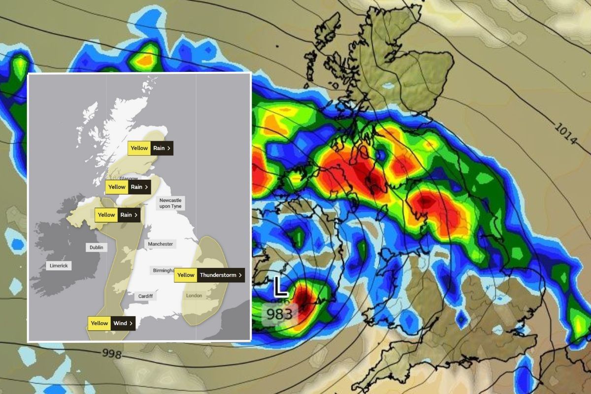 Uk Weather Forecast Storm Betty To Wreak Havoc As Five Urgent Warnings Issued