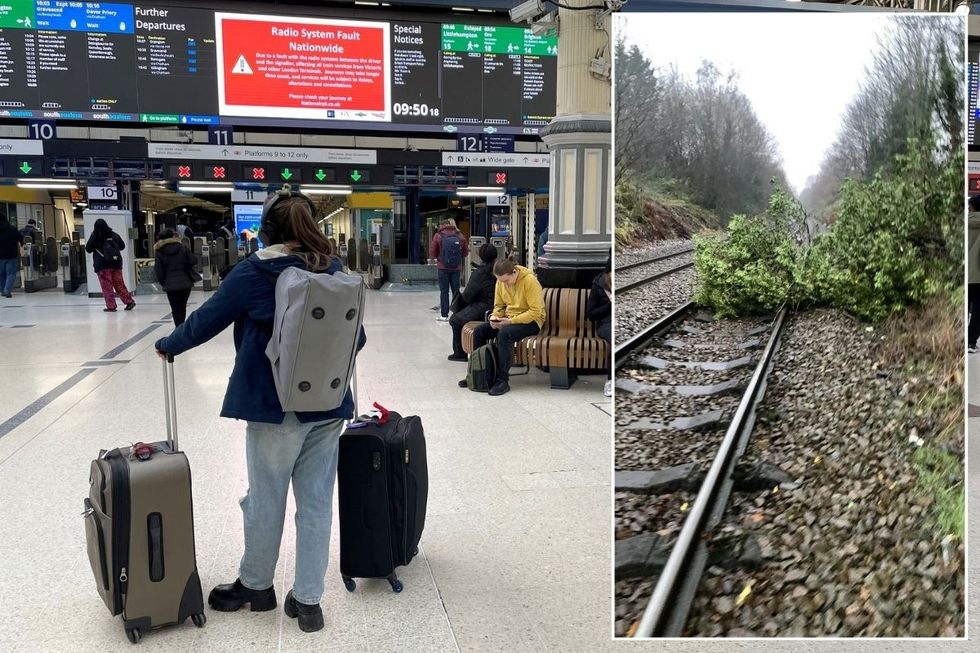 Storm Darragh sparks mass train cancellations as thousands impacted by travel chaos