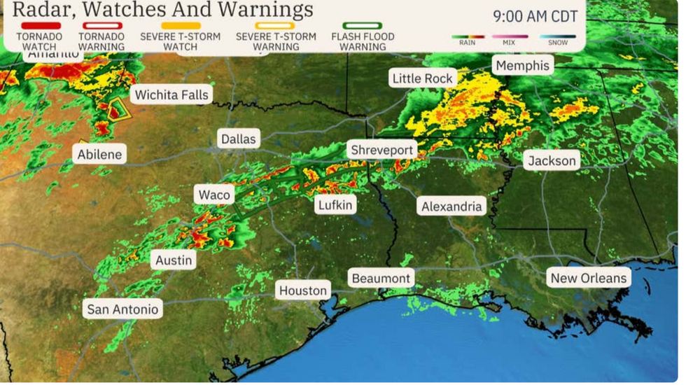 US weather: Major storm threatens 135mph tornadoes and ‘golf-ball ...