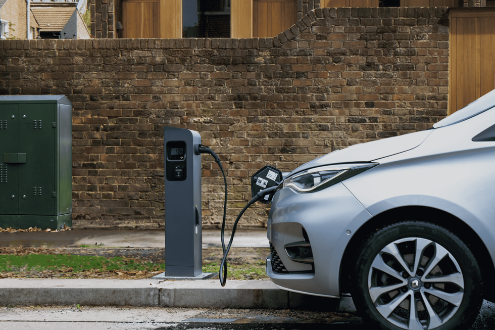 Street cabinet and EV charger