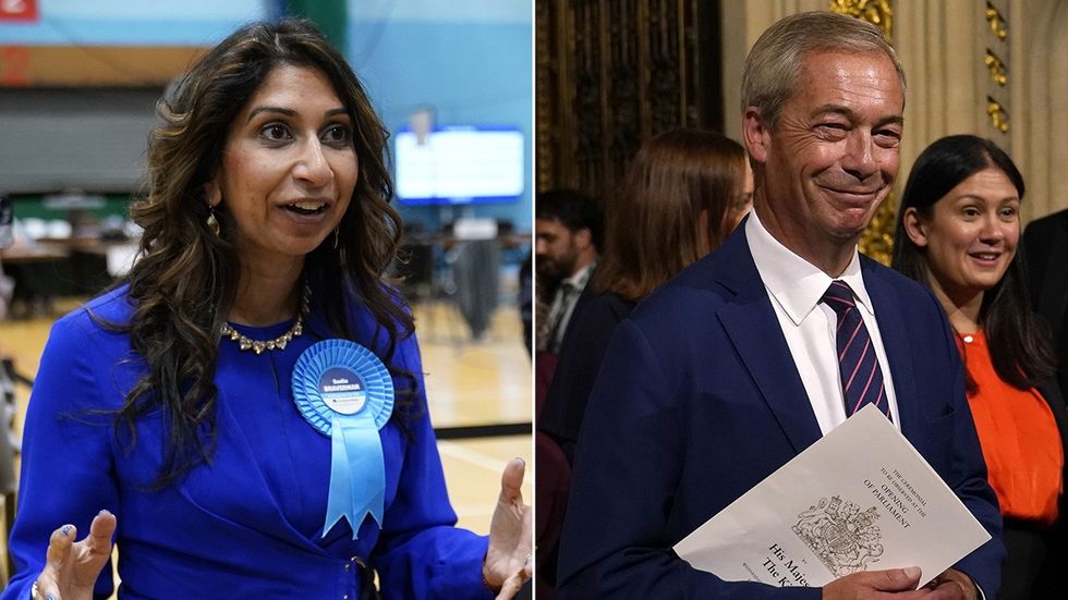 Suella Braverman, Nigel Farage