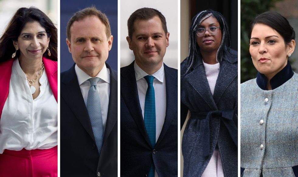 Suella Braverman, Tom Tugendhat, Kemi Badenoch, Priti Patel, Robert Jenrick