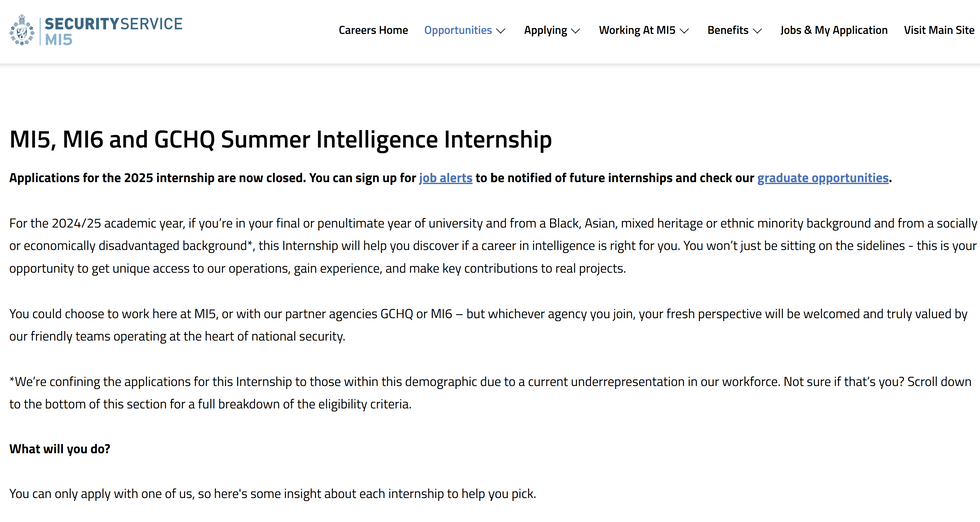 Summer Intelligence Internship