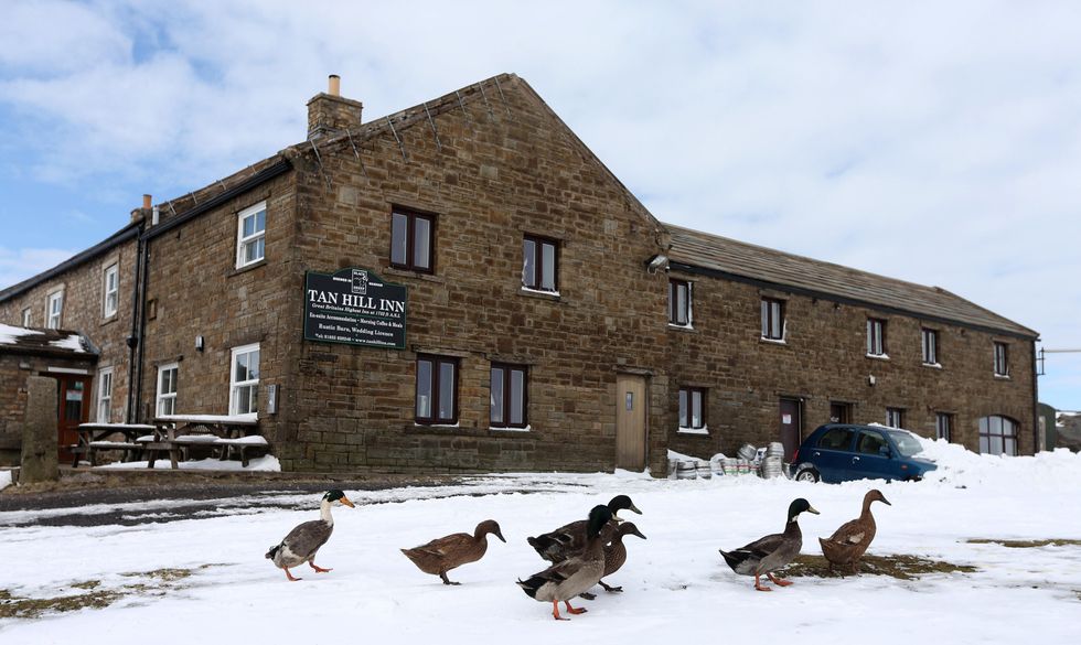 Tan Hill Inn pub in Swaledale, North Yorkshire