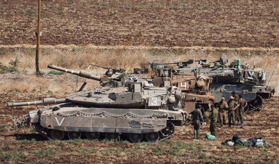 Tanks in northern Israel