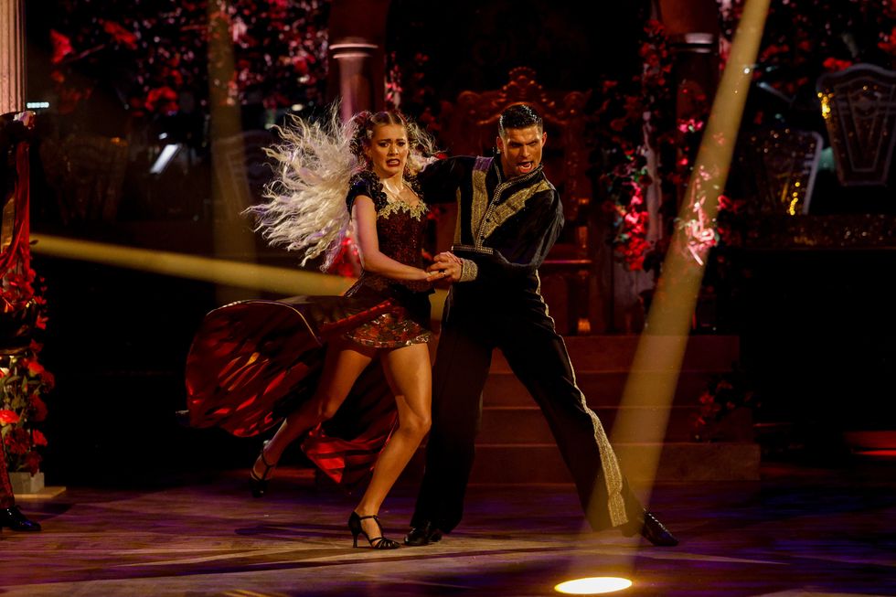 Tasha Ghouri and Aljaz Skorjanec