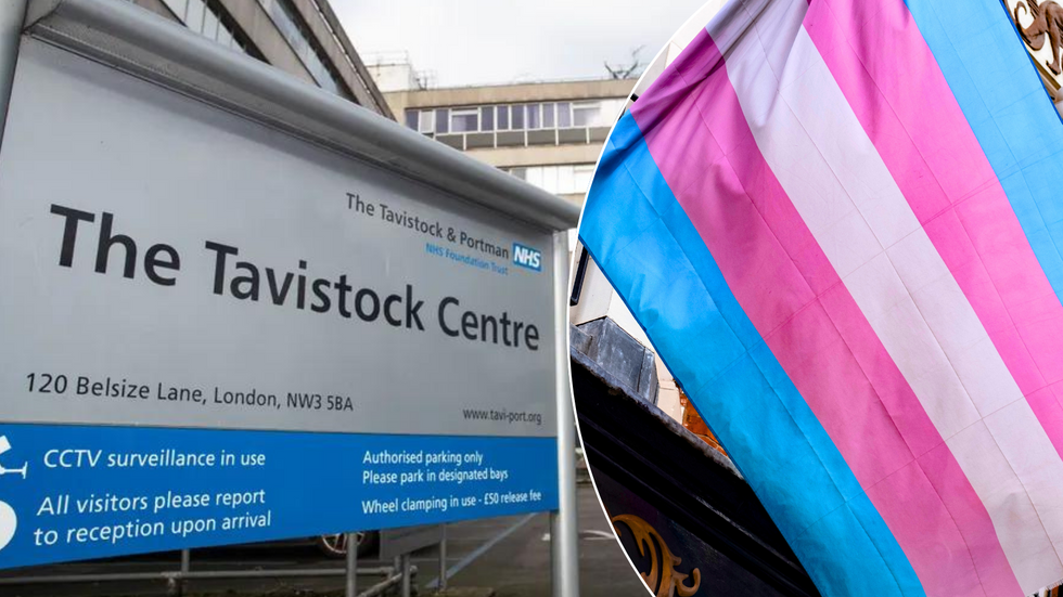 Tavistock Centre sign/trans flag