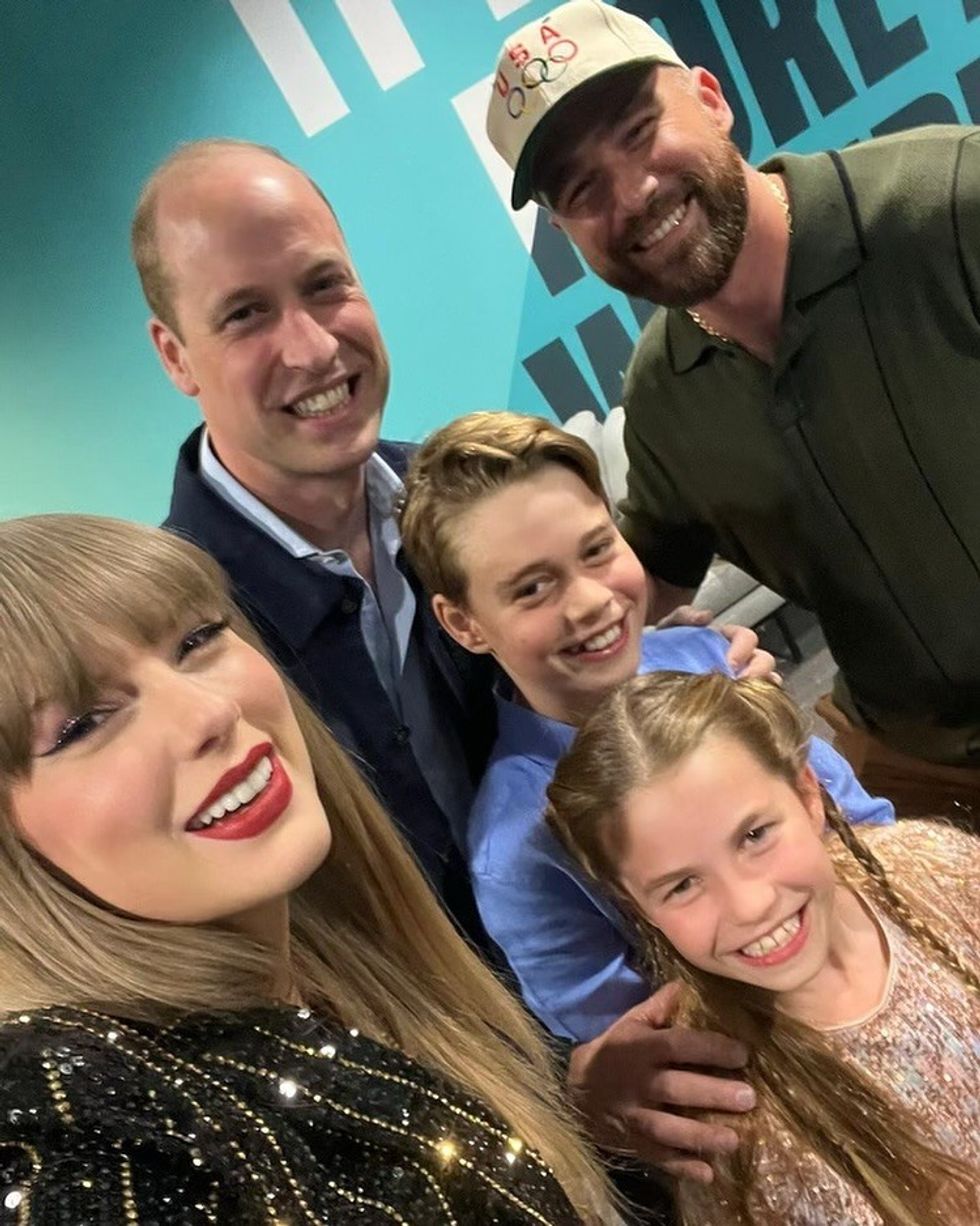 Taylor Swift and Prince William and Travis Kelce