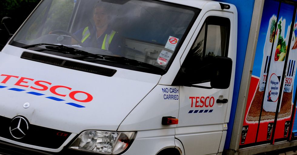 Tesco delivery van