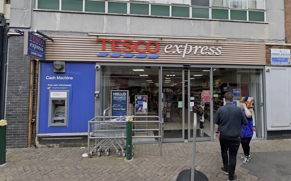 Tesco Express in Newport along Cambrian Rd