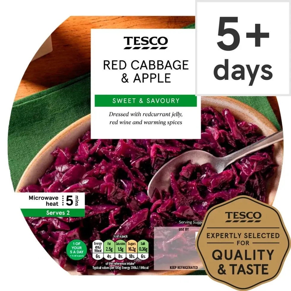 Tesco Red Cabbage & Apple 300G