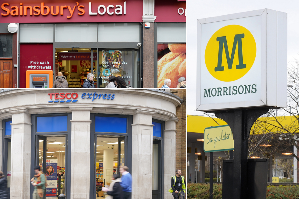 Tesco; Sainsbury's; Morrisons