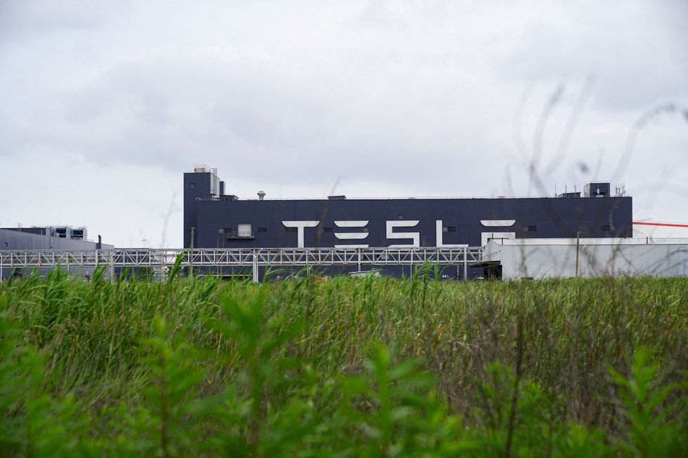 Tesla's electric vehicle manufacturing plant in Shanghai