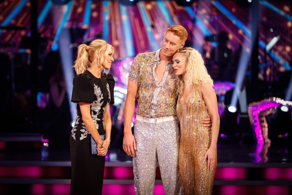 Tess Daly, Nadiya Bychkova and Tom Dean