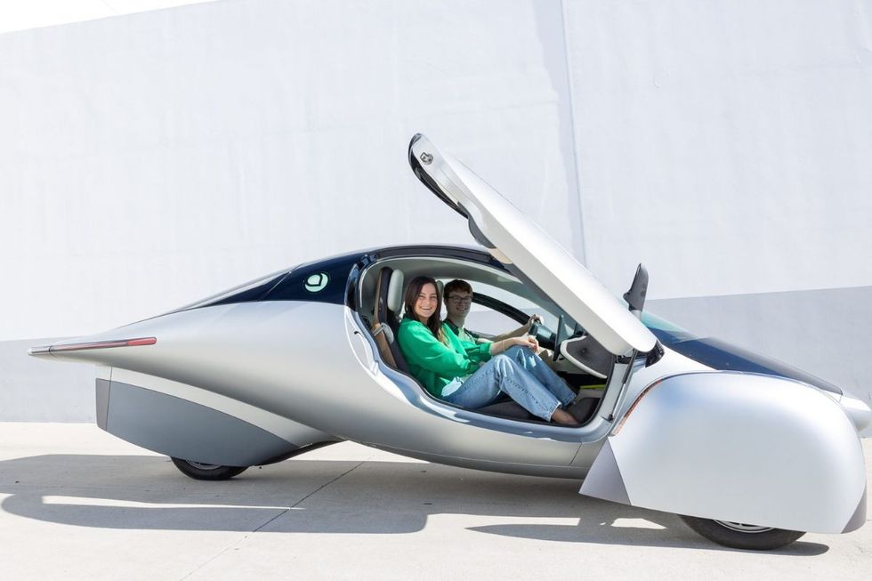 The Aptera solar powered electric vehicle