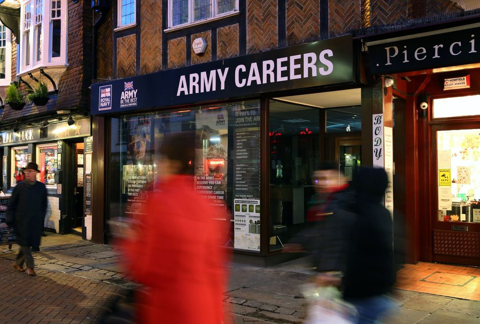 The Army Careers office in Canterbury, Kent