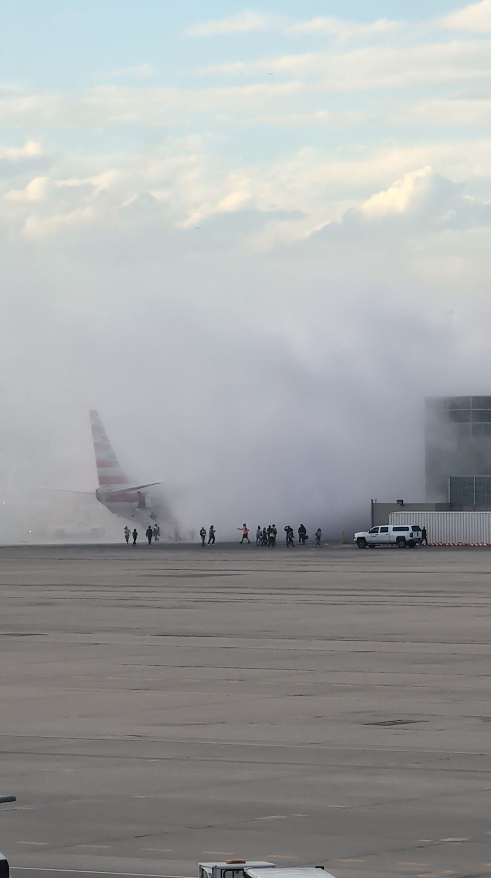 The Boeing 737-800 evacuation