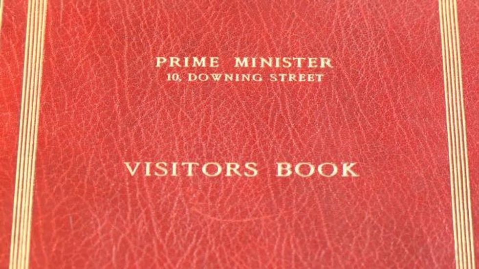 National Archives release VIP signatures of Downing Street visitors with foreign leaders and royals among guests