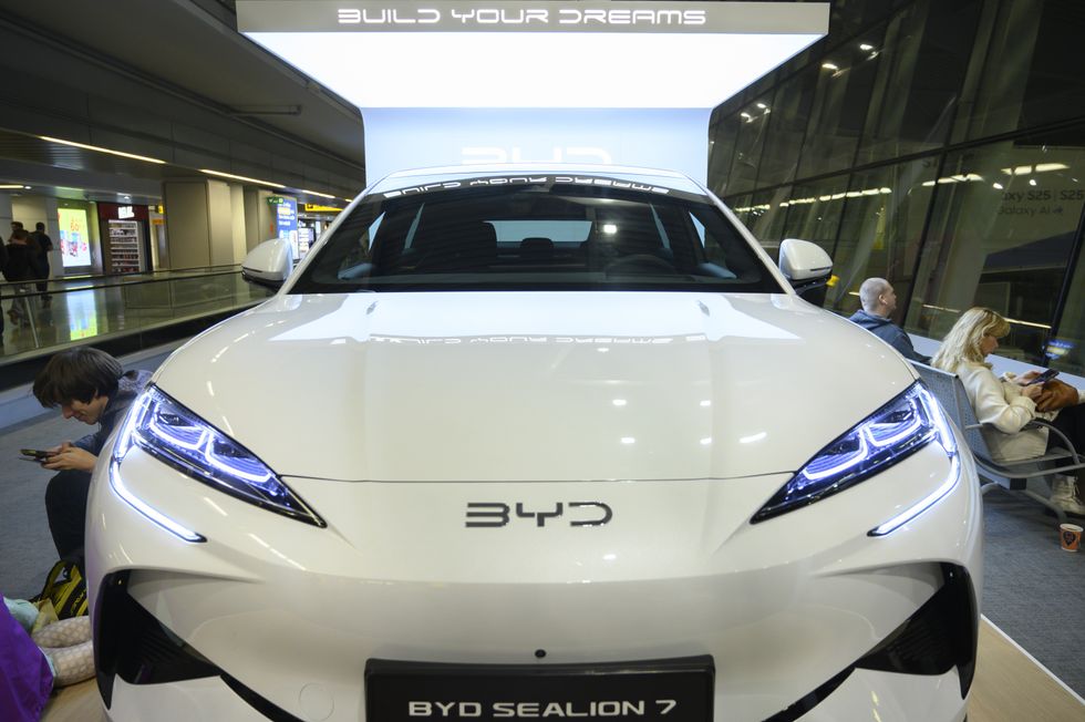 The BYD Sealion 7 electric vehicle