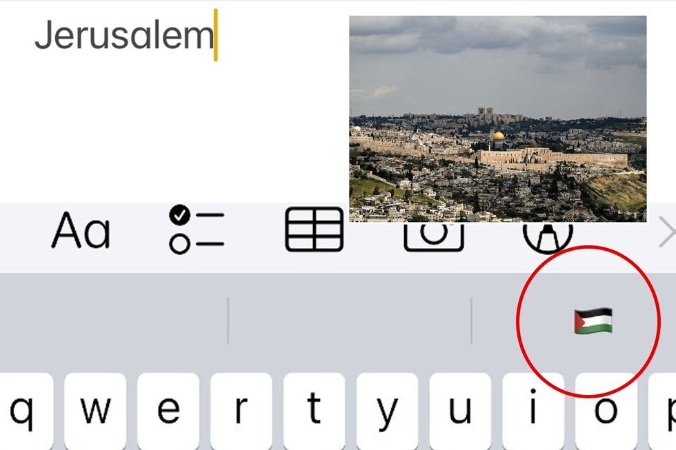 Fury after iPhone software update displays PALESTINE flag instead of ...