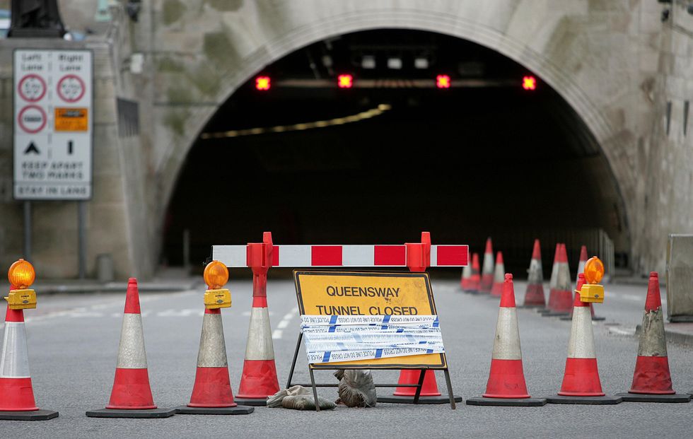 The entrance to the Mersey Tunnel