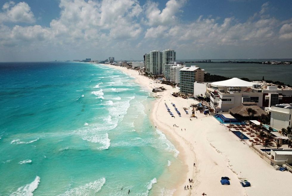 The family had been in Cancun when the incident happened (file pic)\u200b