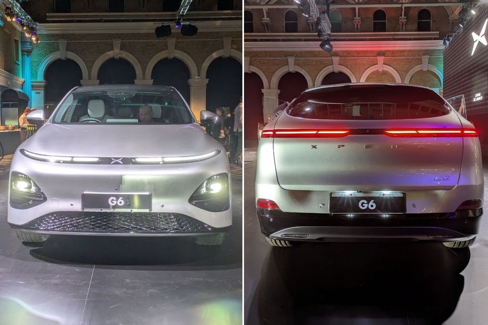 The front and back of the Xpeng G6