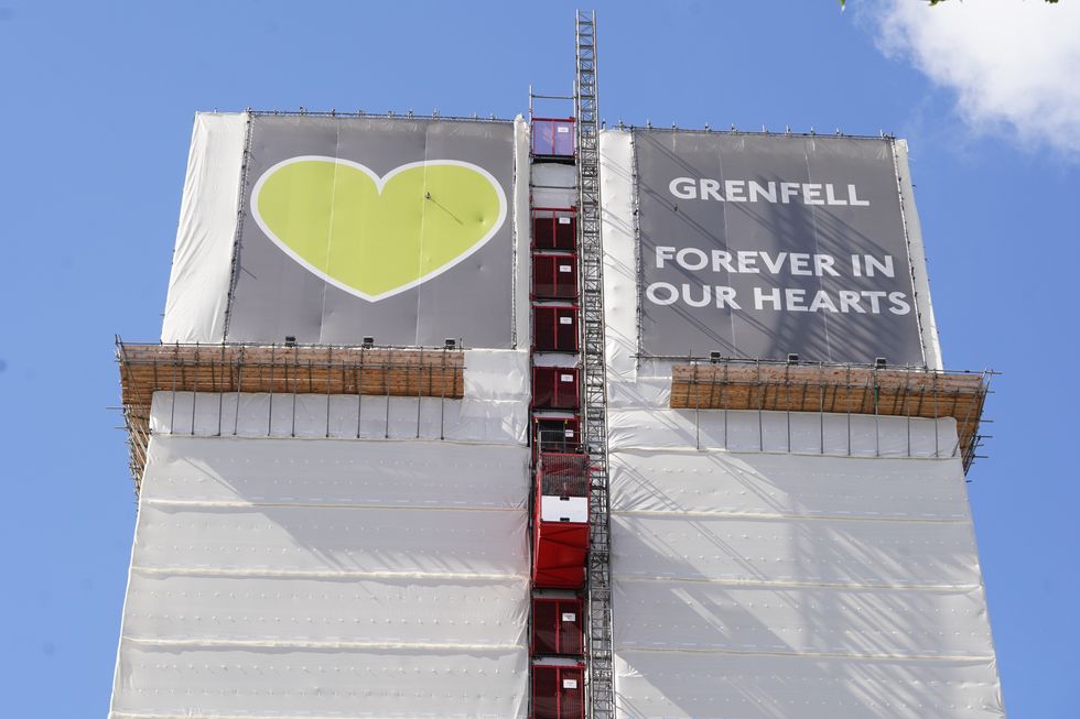 The Grenfell tower in West London