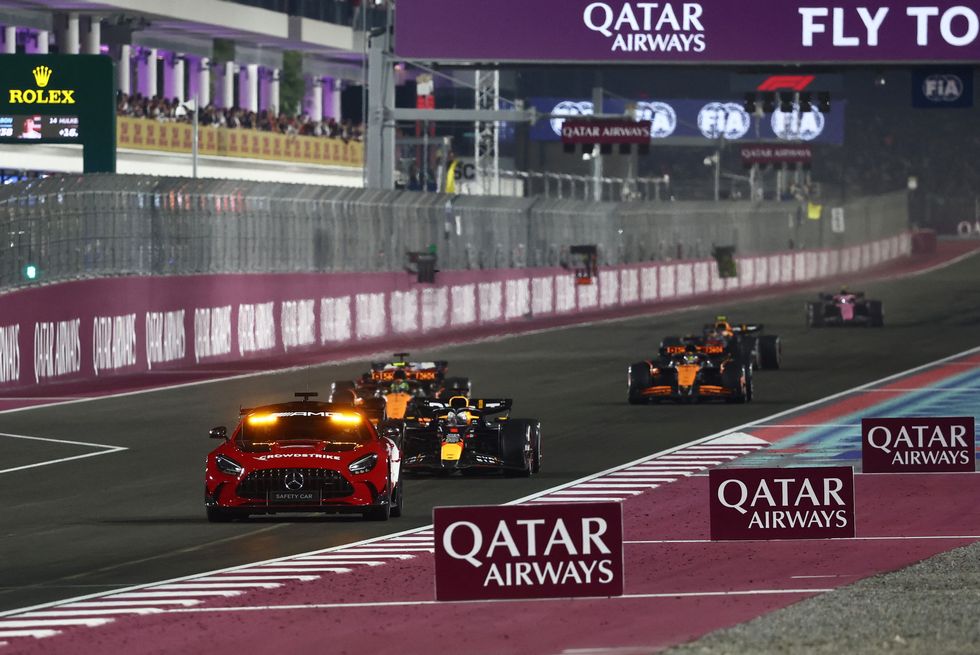 The incident occurred when yellow flags were shown for debris on the pit straight