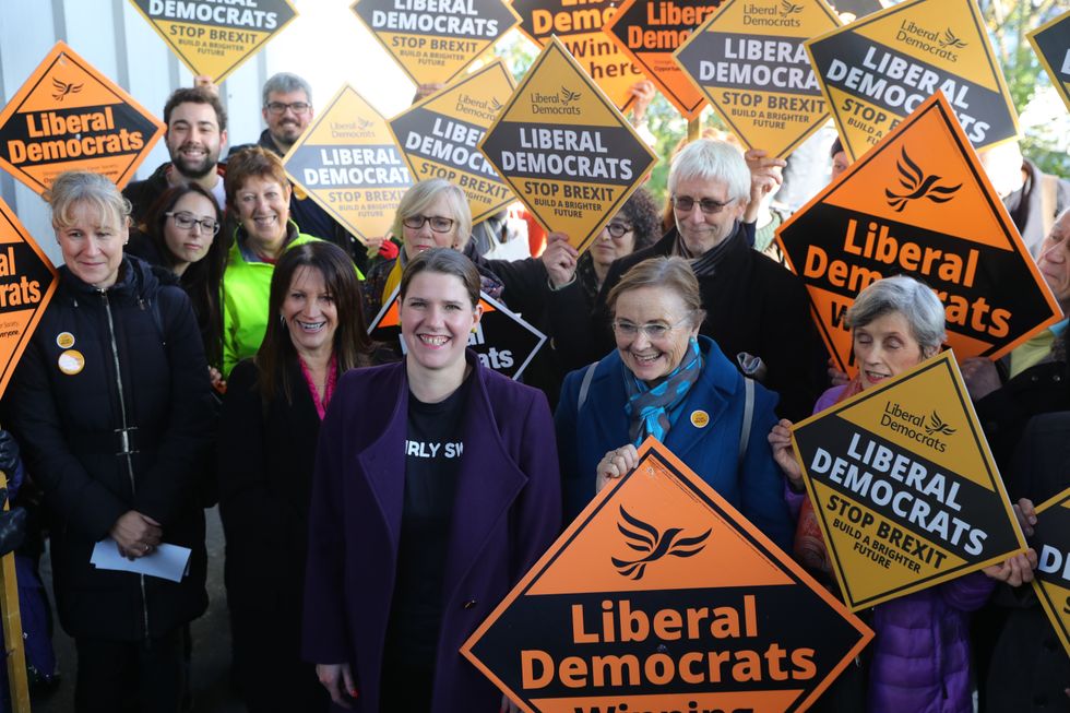 The Liberal Democrats campaigning in the 2019 General Election