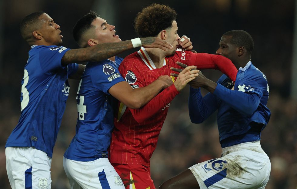 The Merseyside derby ended in mayhem