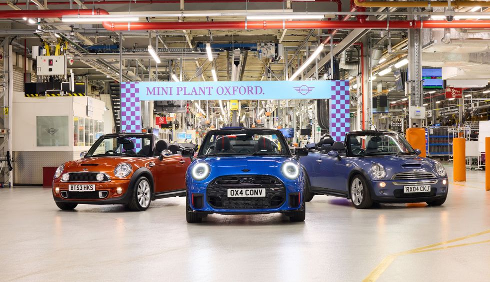 The Mini Convertible at the Mini Plant Oxford