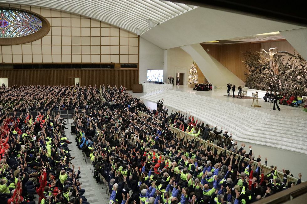 The Paul VI Audience Hall, where the Pope delivered his catechesis