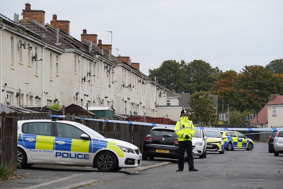 The scene on Sunderland's Maple Terrace, after the XL bully attack took placeu200b