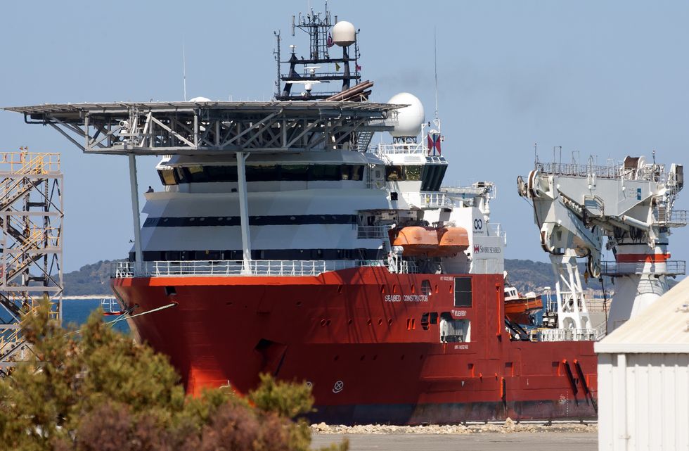 The Seabed Constructor ship, being used in the search for missing Malaysia Airlines MH370