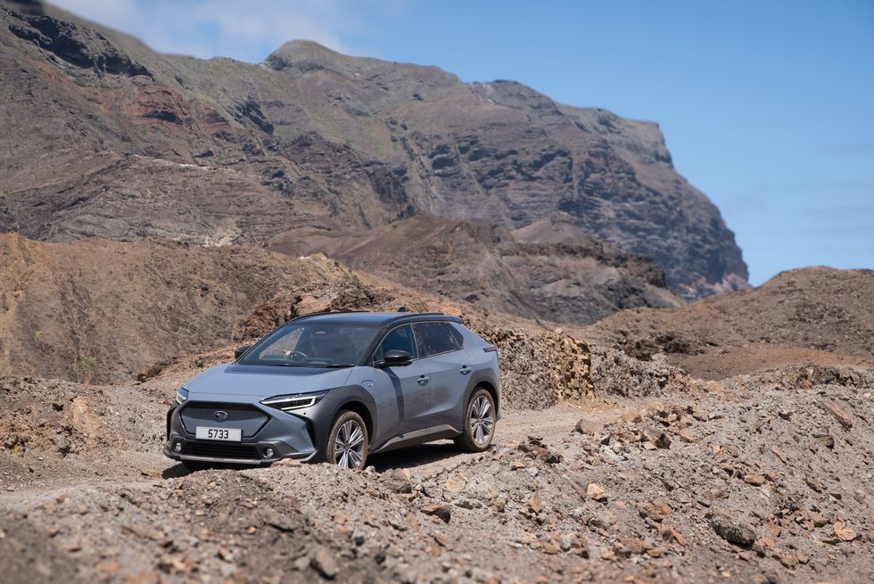 The Subaru Solterra on St Helena