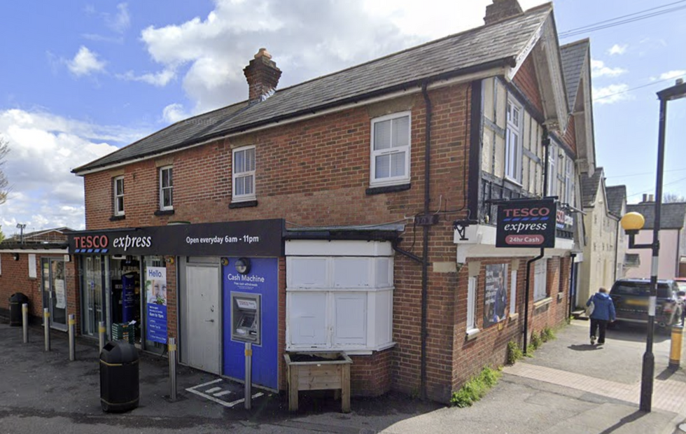 The Tesco Express in the New Forest