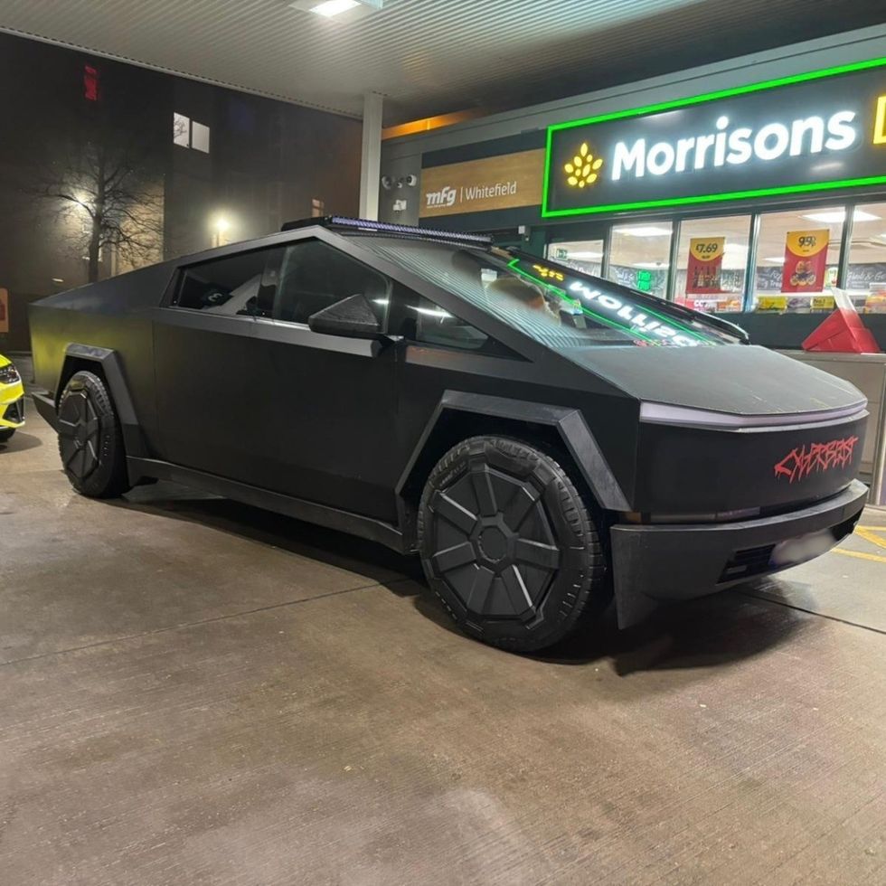 The Tesla Cybertruck seized by Greater Manchester Police's Transport Unit \u200b