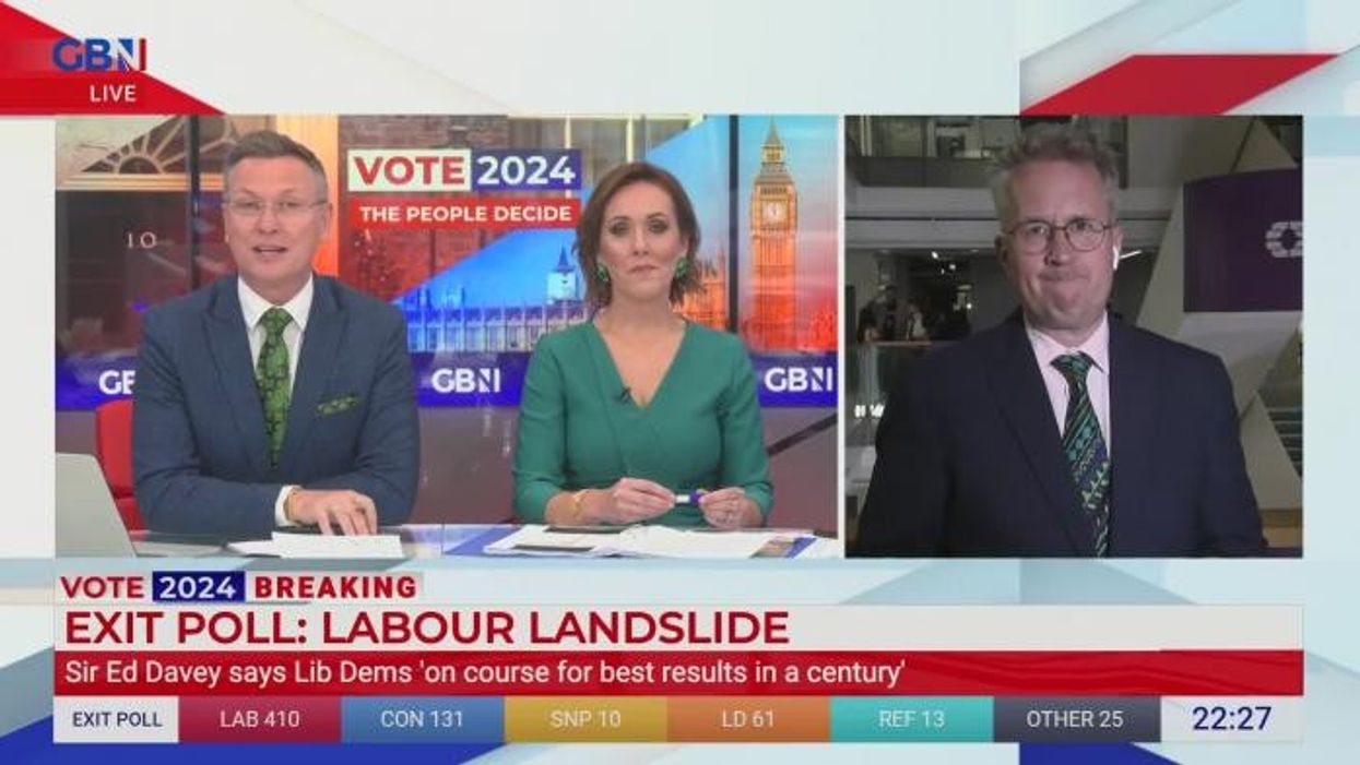 'This is not a Labour landslide - it is a tsunami!' Christopher Hope reacts to exit poll prediction - 'Tories fighting a battle to survive'