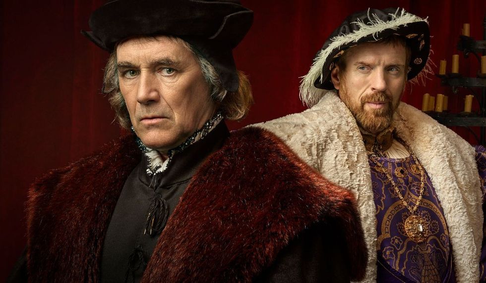 Thomas Cromwell (Mark Rylance) and Henry VIII (Damian Lewis)