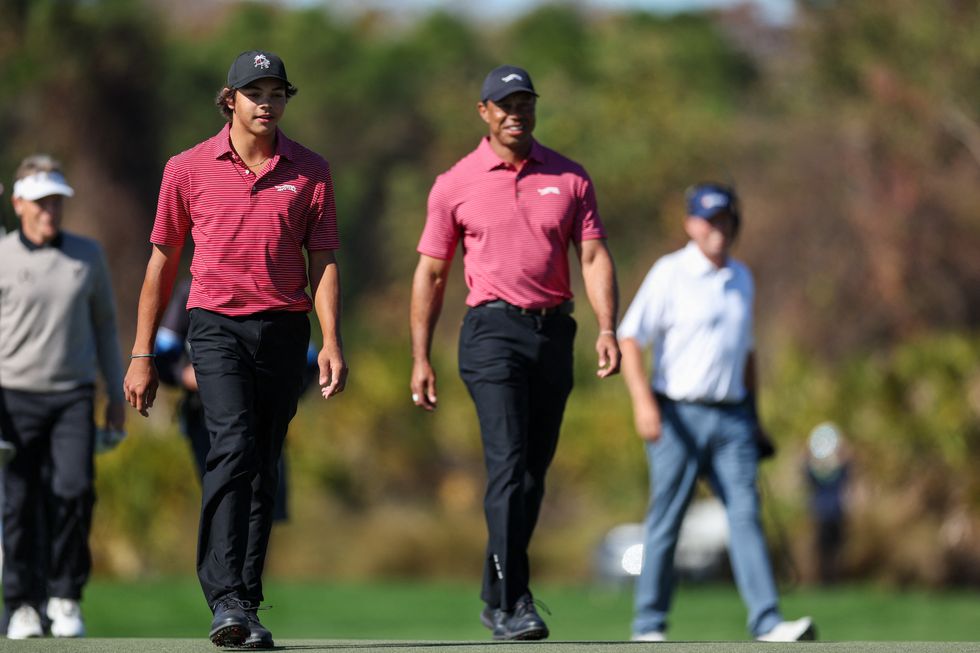 Tiger Woods and son Charlie