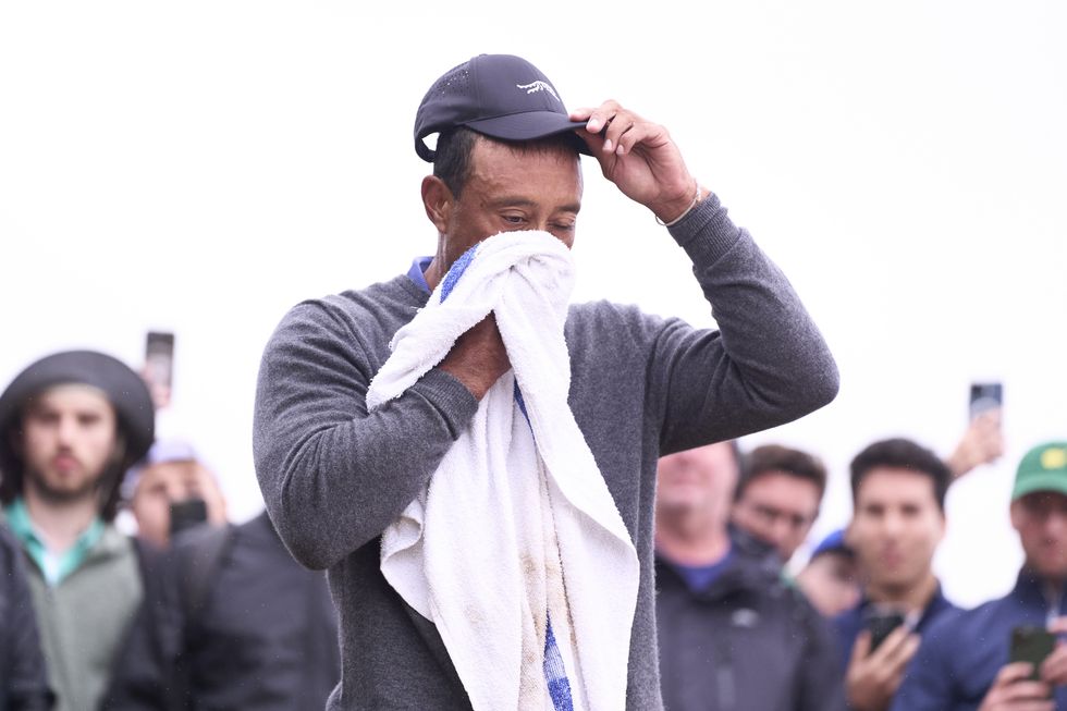 Tiger Woods finished eight-over par