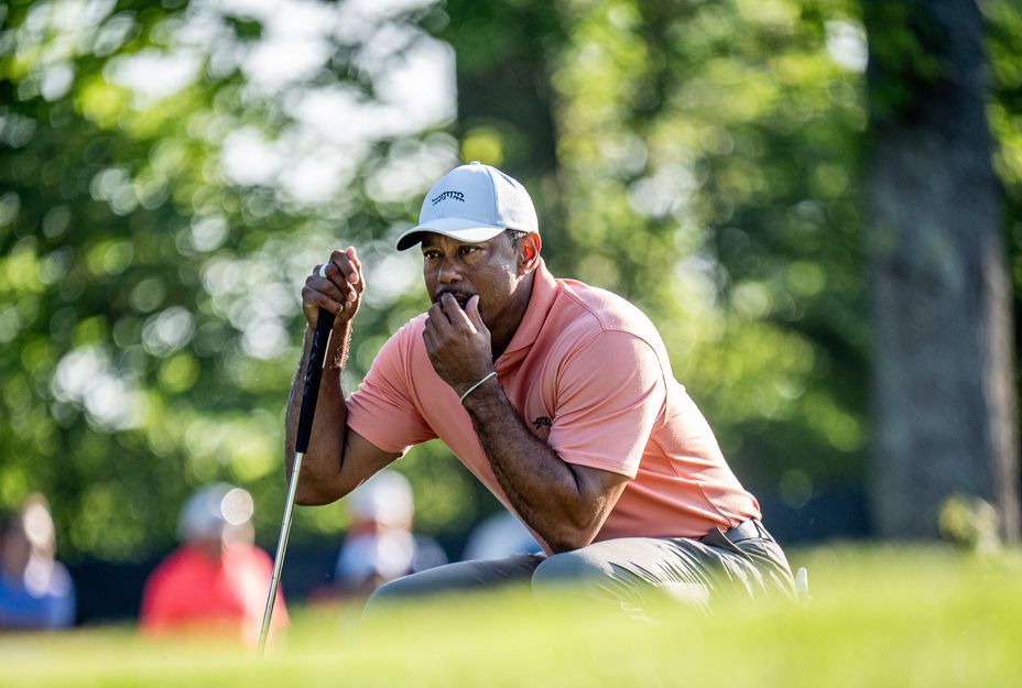 Tiger Woods three-putted on the final two holes