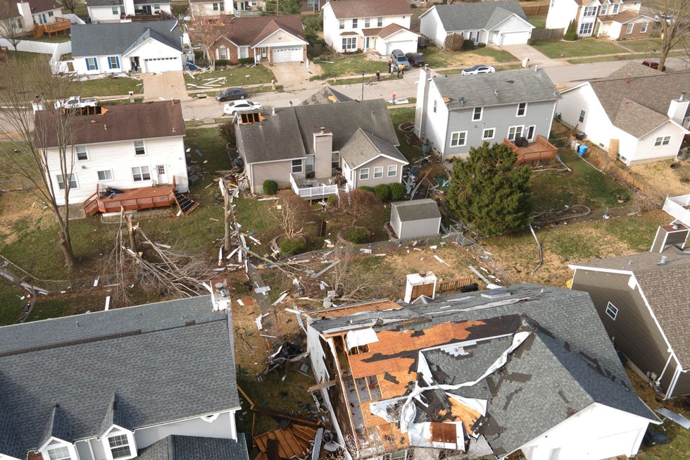 Tornado aftermath