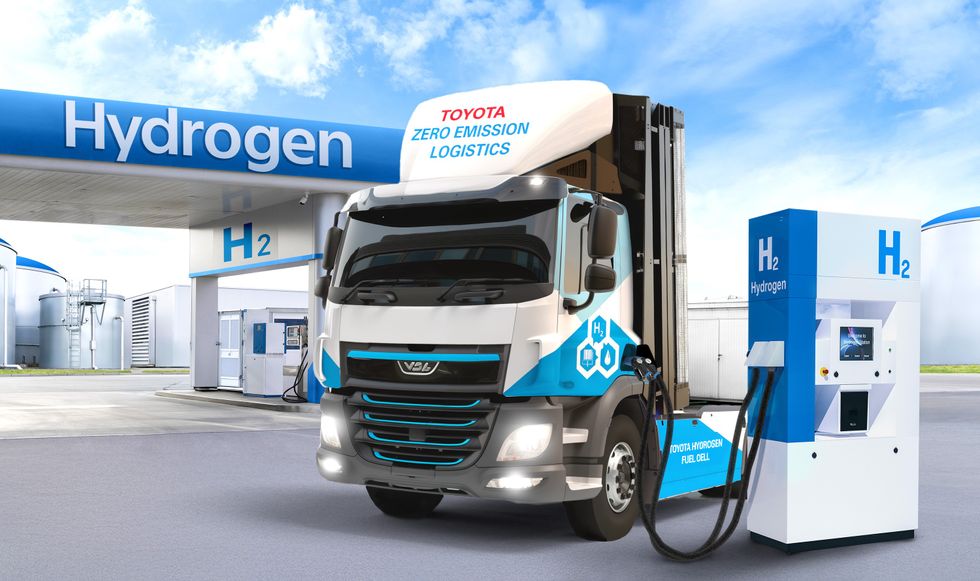 Toyota hydrogen refuelling station