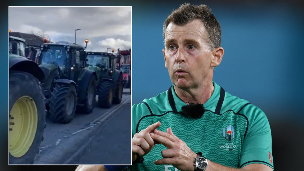 Tractor protest in Wales/Nigel Owens