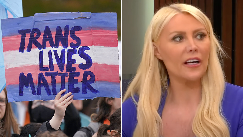 Paula London erupts over image of school kids with trans flag: ‘Should ...