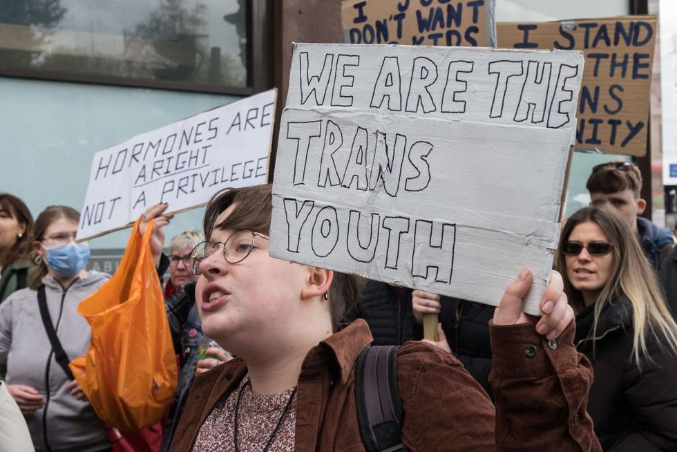 Trans youth protest