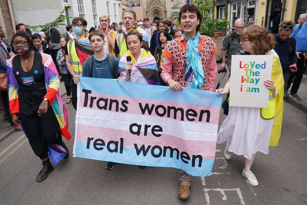 Transgender rights protests in Oxford, 2023