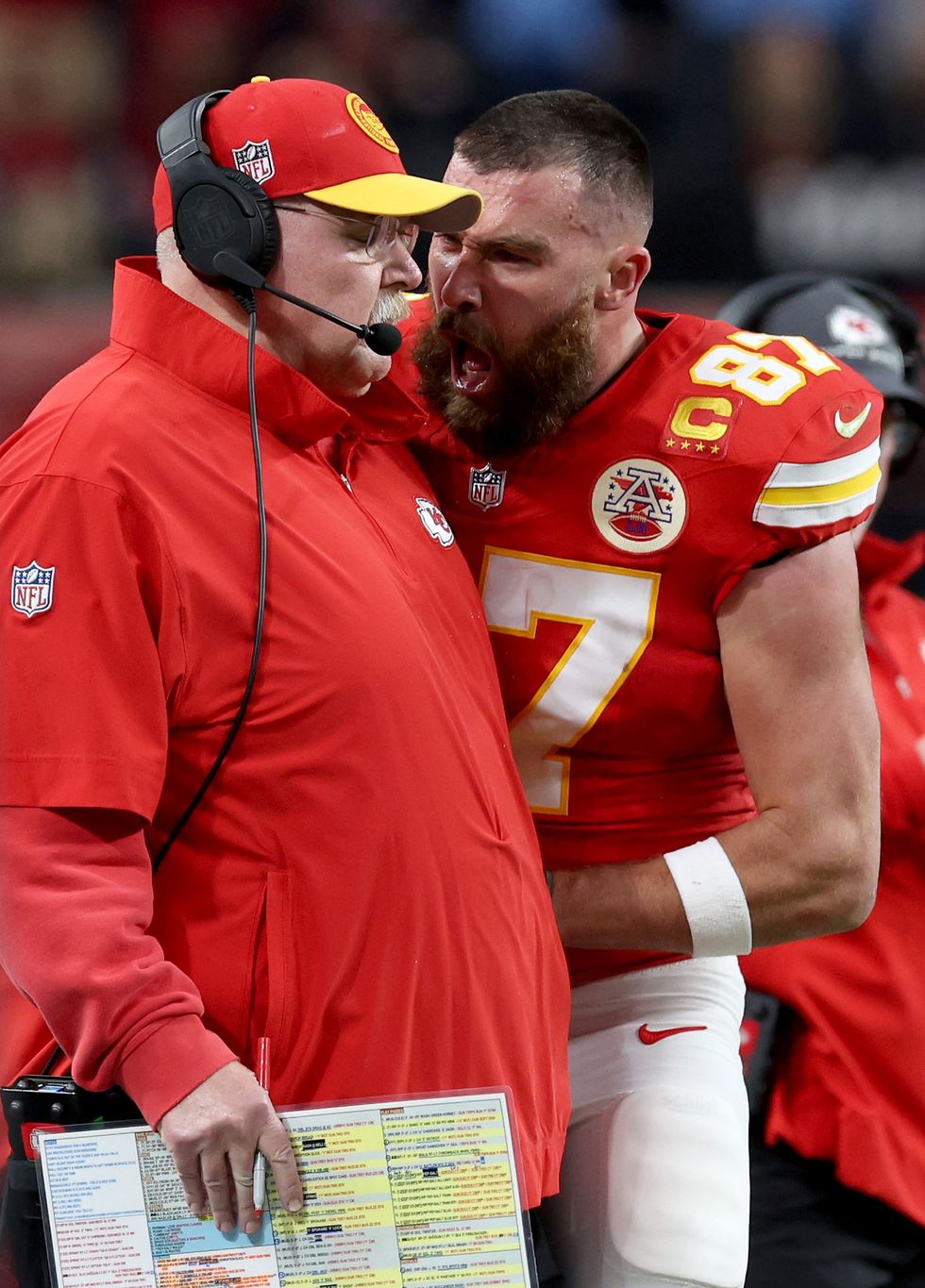 Travis Kelce Andy Reid